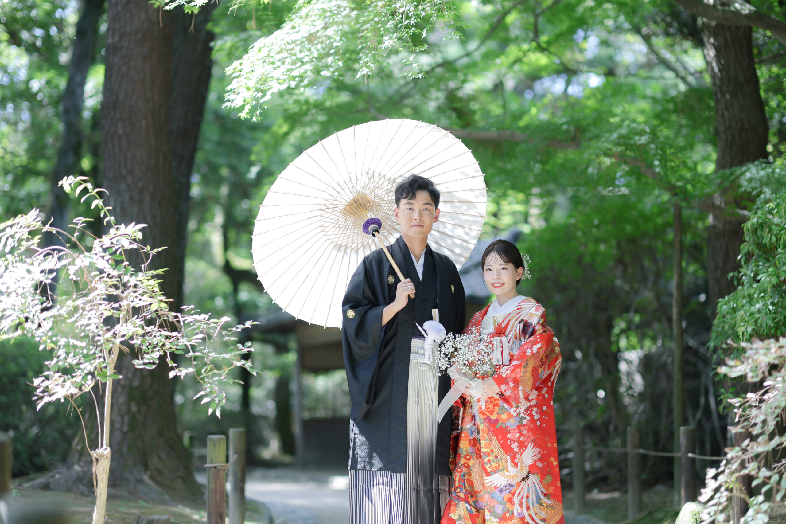 岡山後楽園挙式（和装人前式）
