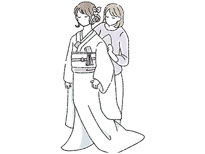 新郎新婦着付け・新婦ヘアメイク