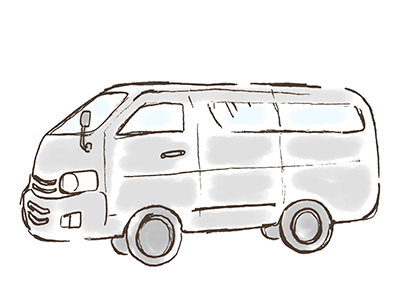 新郎新婦の送迎車(ゲストは各自でご移動をお願いいたします)